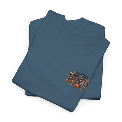 Spooky Rodeo Tee — Halloween Western Skull & Sunflower Graphic T-Shirt