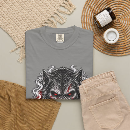 Wolf Head Graphic T-Shirt — Bloody Howl Horror Tee