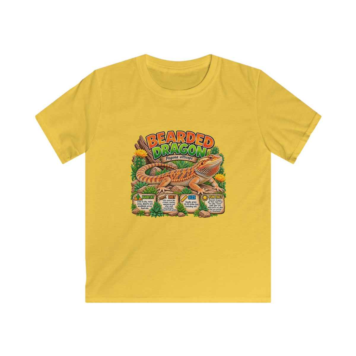 Kids T-Shirt — 'Bearded Dragon' Reptile Lover Tee