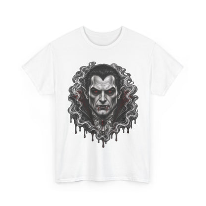 Vampire Face Graphic Tee — Gothic Horror Dracula T-Shirt