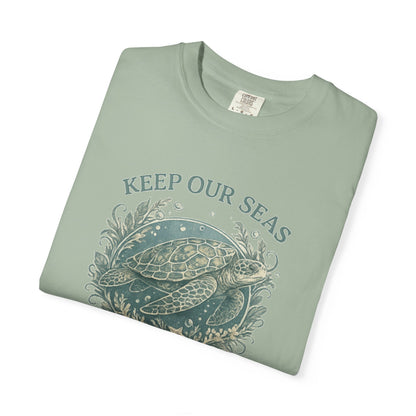 Keep Our Seas Plastic Free Sea Turtle T-Shirt