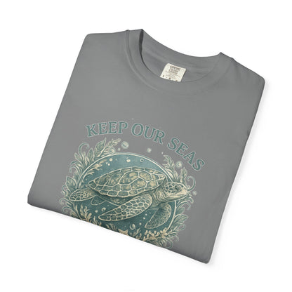 Keep Our Seas Plastic Free Sea Turtle T-Shirt