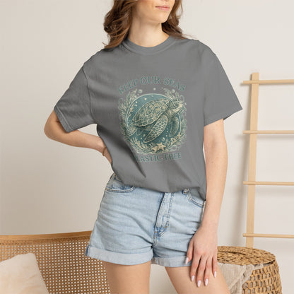 Keep Our Seas Plastic Free Sea Turtle T-Shirt