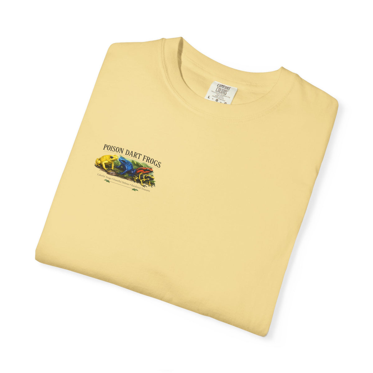Poison Dart Frogs T-shirt | Colorful Frog Illustration, Amphibian Species Chart