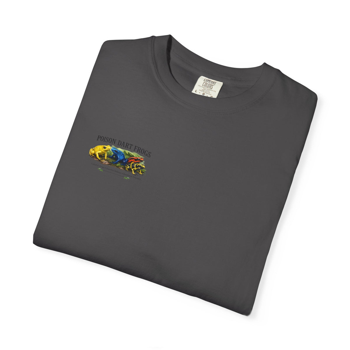 Poison Dart Frogs T-shirt | Colorful Frog Illustration, Amphibian Species Chart