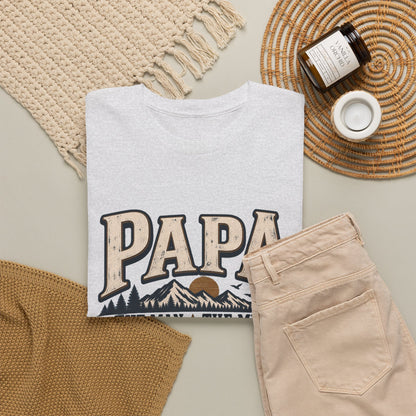 Papa T-Shirt — "Papa The Man The Myth The Legend" Vintage Dad Tee