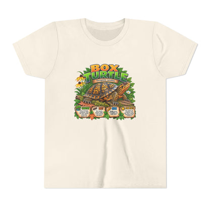 Box Turtle Youth Tee — Cute Educational Turtle Shirt for Kids