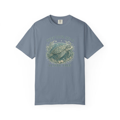 Keep Our Seas Plastic Free Sea Turtle T-Shirt