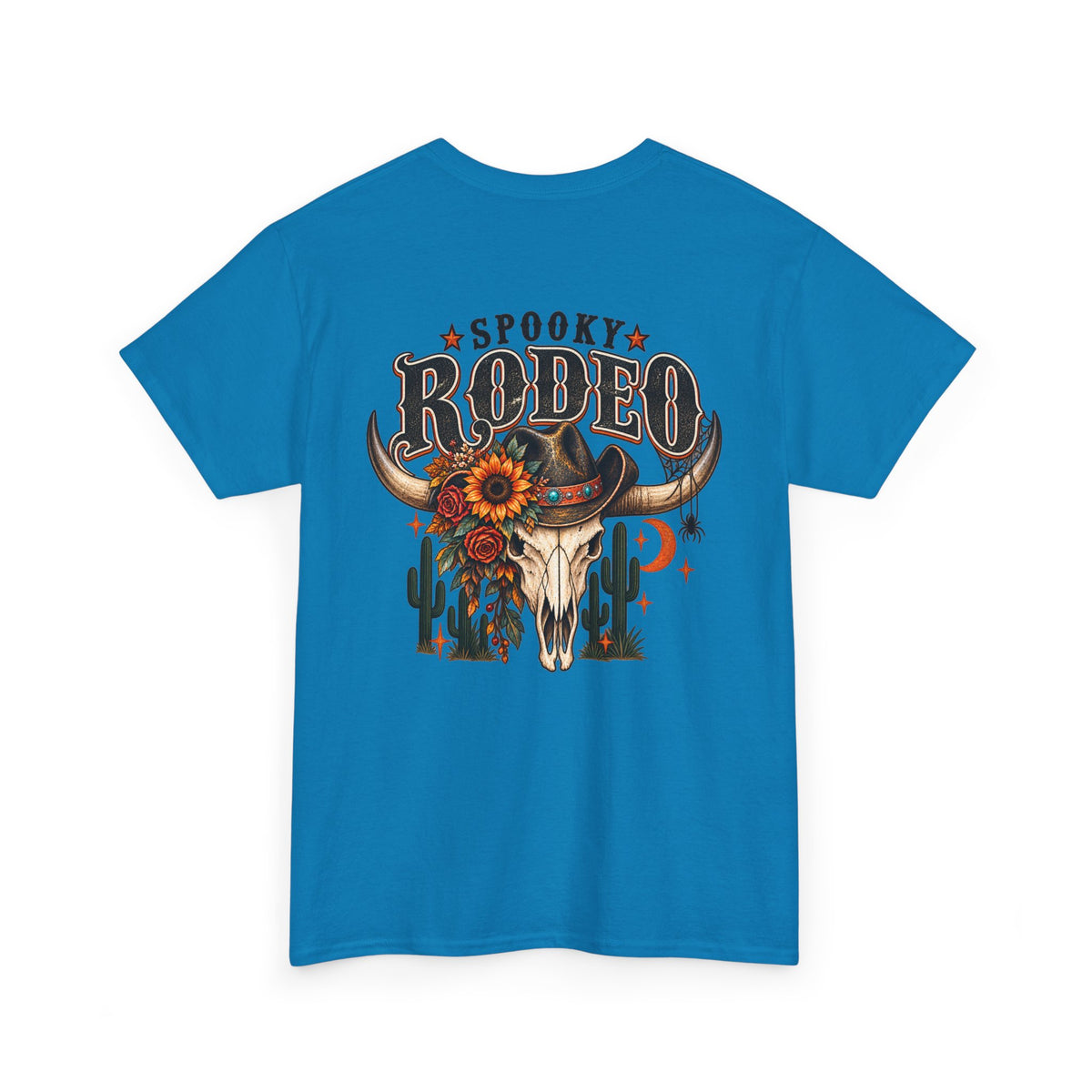 Spooky Rodeo Tee — Halloween Western Skull & Sunflower Graphic T-Shirt
