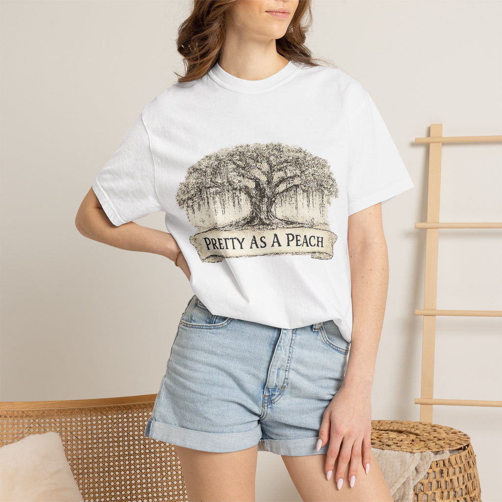 Pretty As A Peach T-Shirt — Southern Oak Vintage Graphic Tee