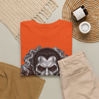 Vampire Face Graphic Tee — Gothic Horror Dracula T-Shirt