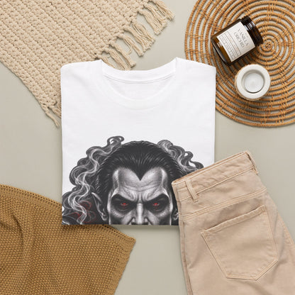 Vampire Face Graphic Tee — Gothic Horror Dracula T-Shirt