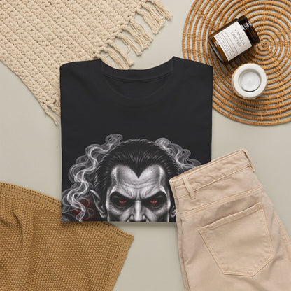 Vampire Face Graphic Tee — Gothic Horror Dracula T-Shirt
