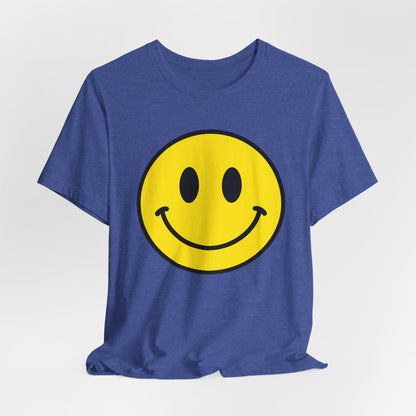 Smiley Face Graphic Tee — Retro Yellow Happy Face T‑Shirt