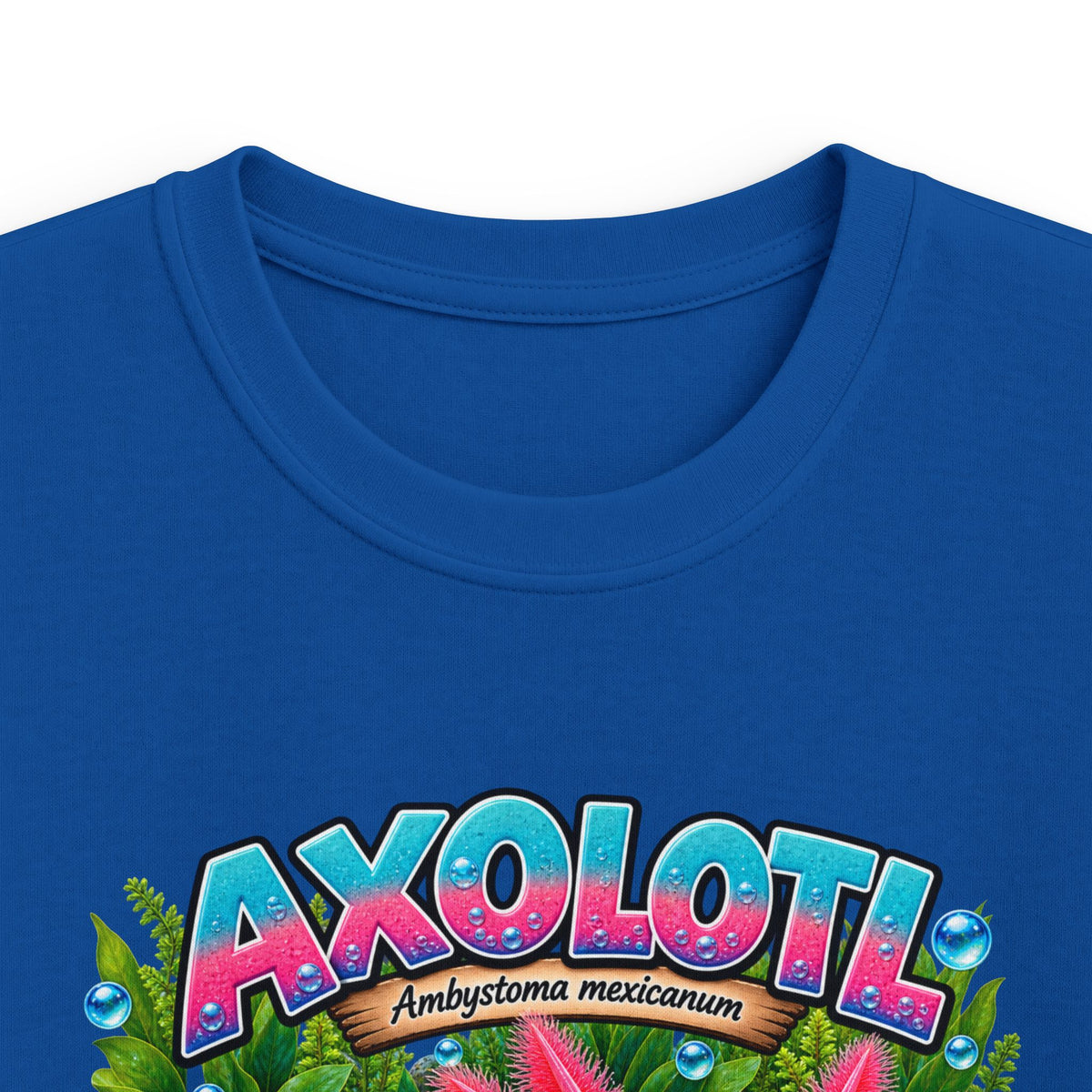 Kids Axolotl Tee — Cute Pink Axolotl Graphic Shirt for Children