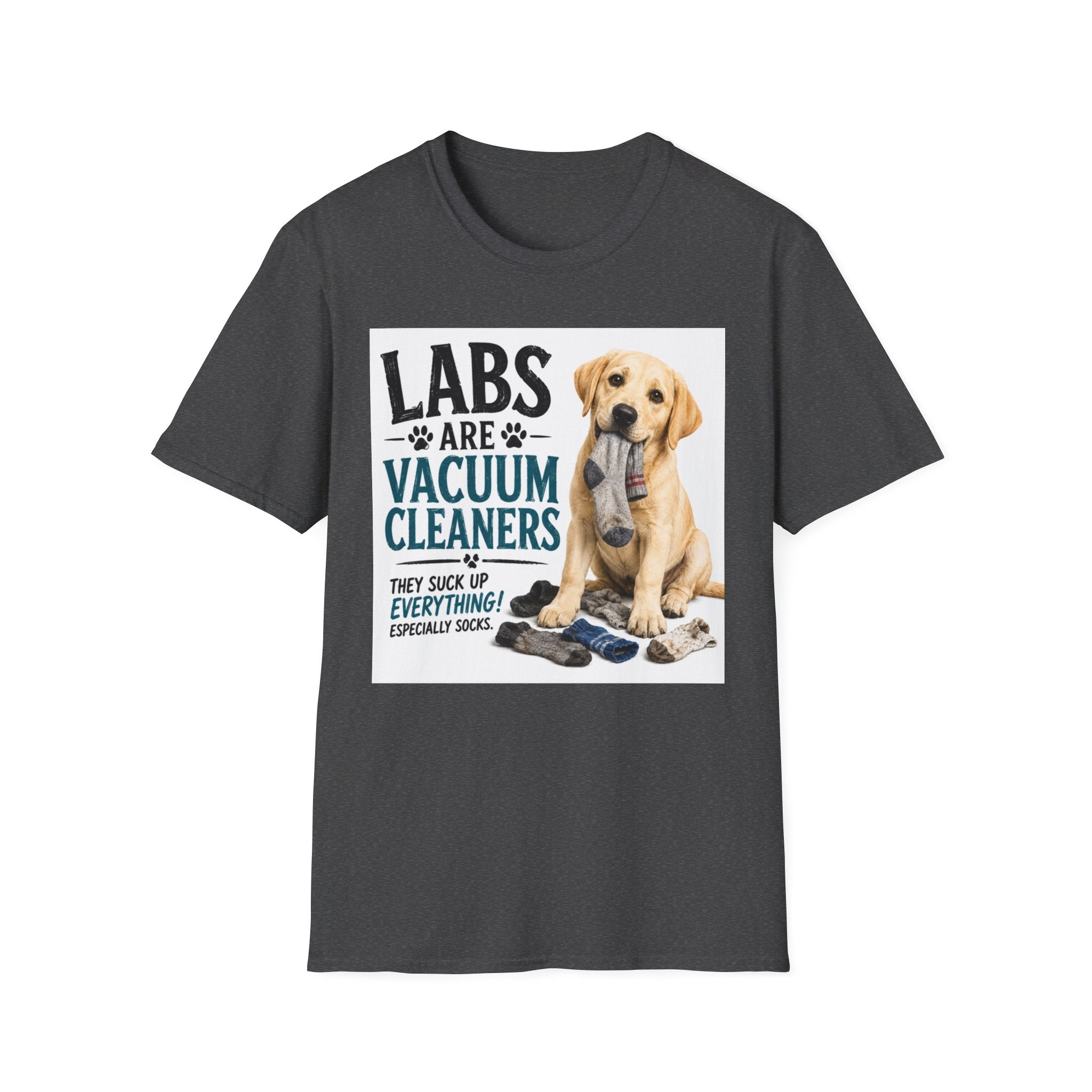 Labs Are Vacuum Cleaners T-Shirt — Funny Labrador Dog Lover Tee