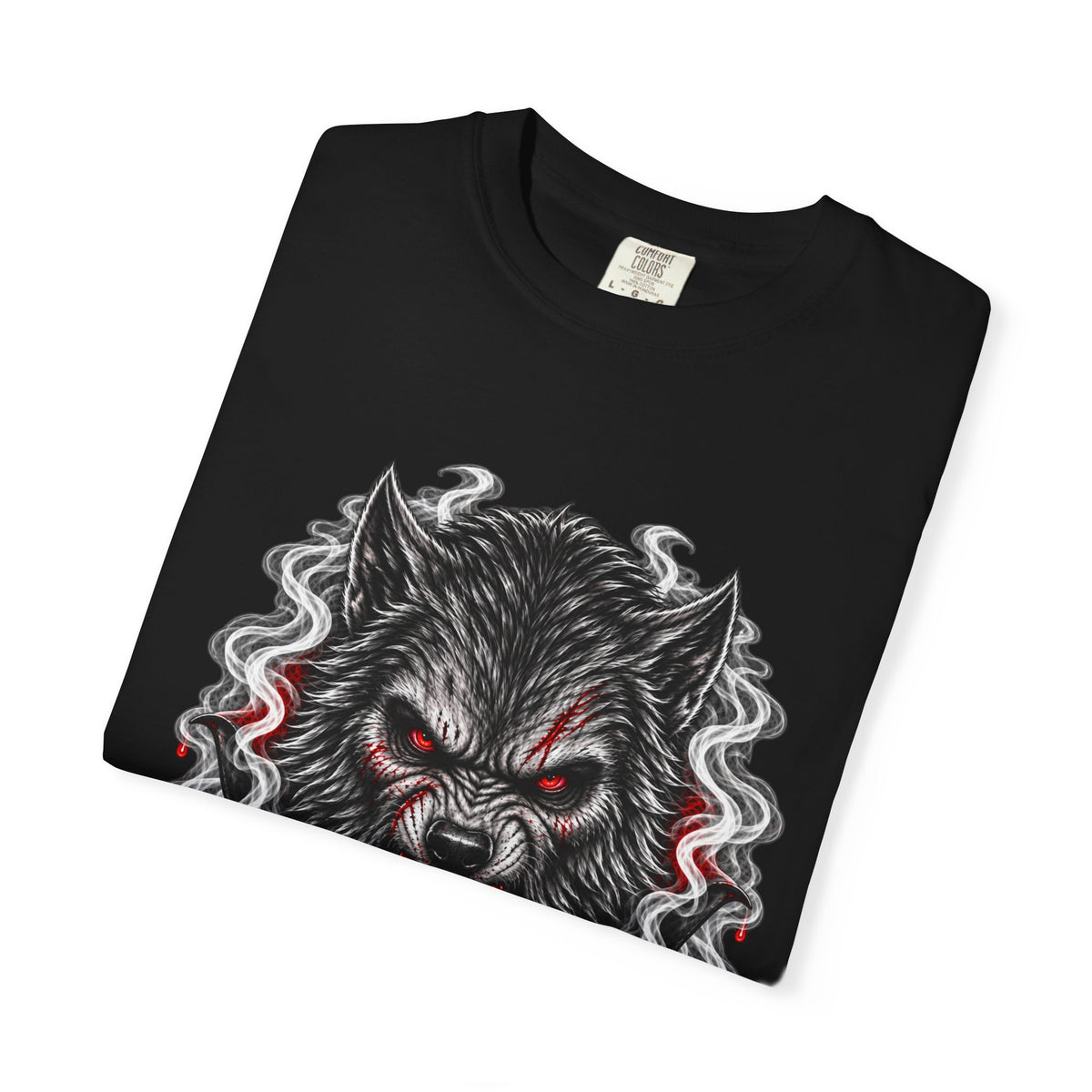 Wolf Head Graphic T-Shirt — Bloody Howl Horror Tee