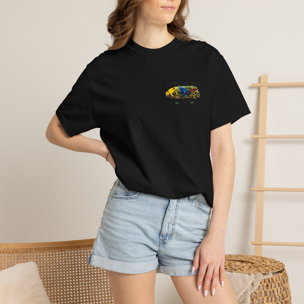 Poison Dart Frogs T-shirt | Colorful Frog Illustration, Amphibian Species Chart