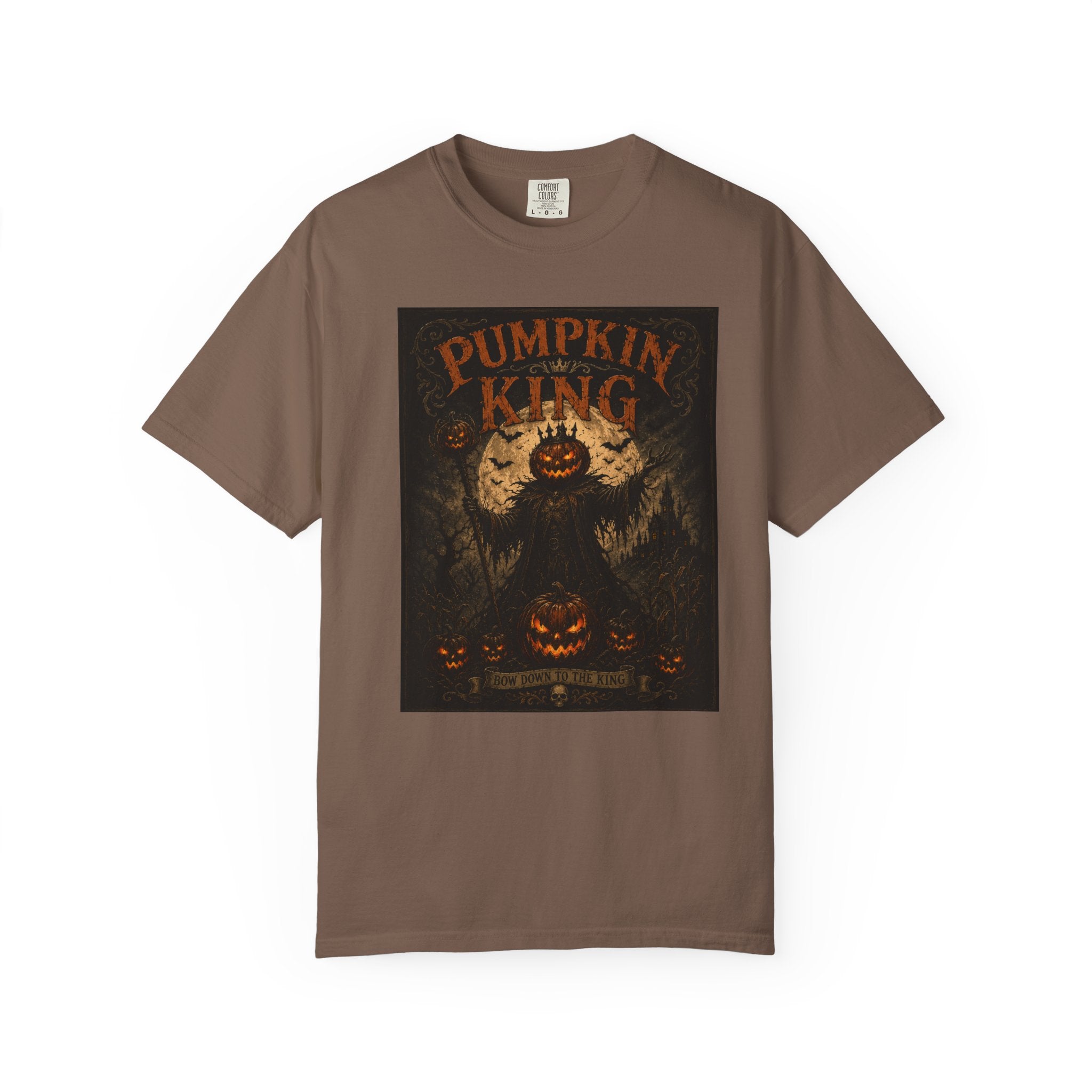 Pumpkin King spooky pumpkin monster T-shirt | Halloween jack-o'-lantern tee