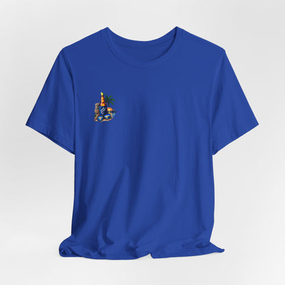 Dockside Sunset Tee — Tropical Marina Graphic T-Shirt
