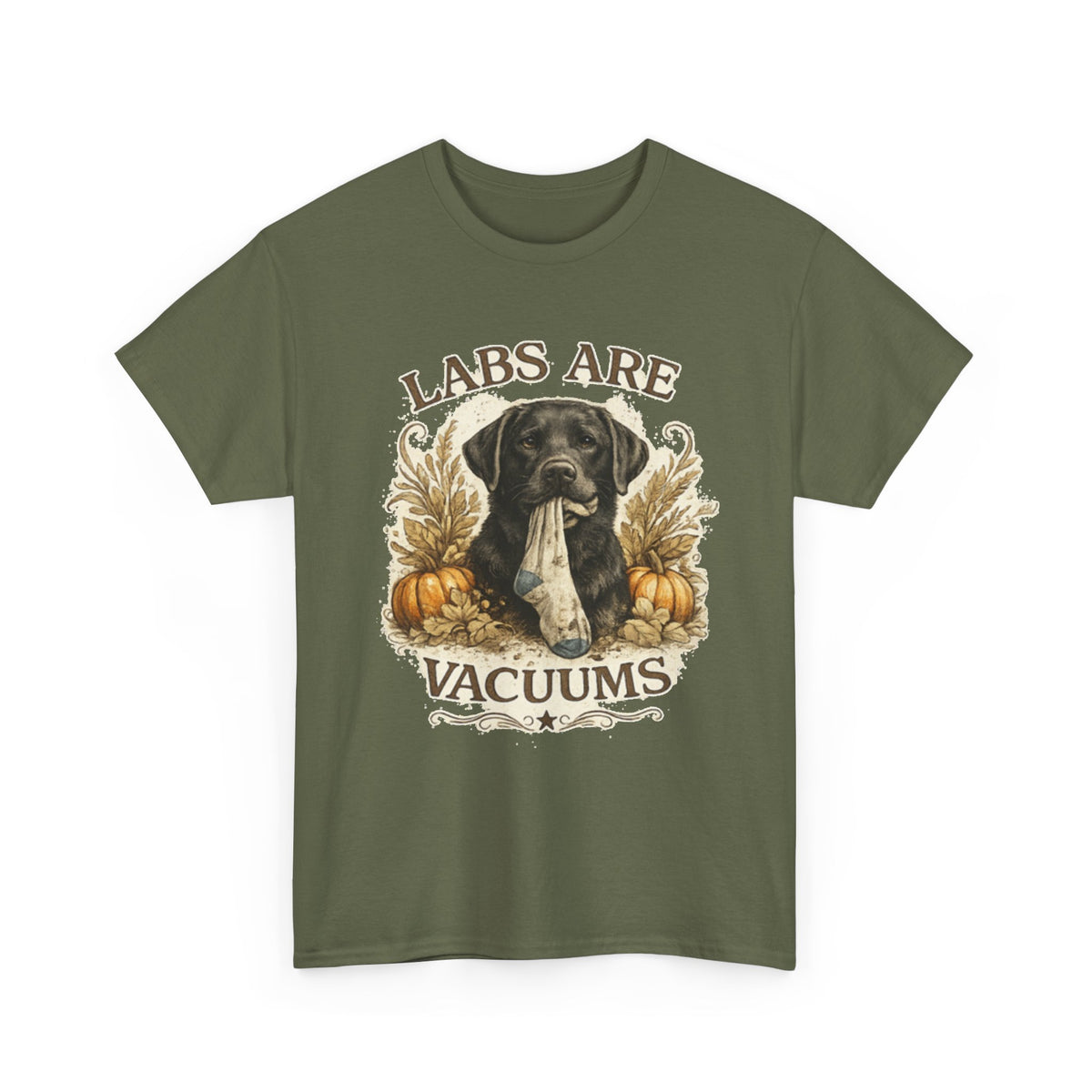 Labs Are Vacuums T-Shirt — Funny Labrador Dog Halloween Tee