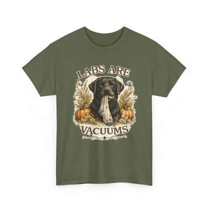 Labs Are Vacuums T-Shirt — Funny Labrador Dog Halloween Tee