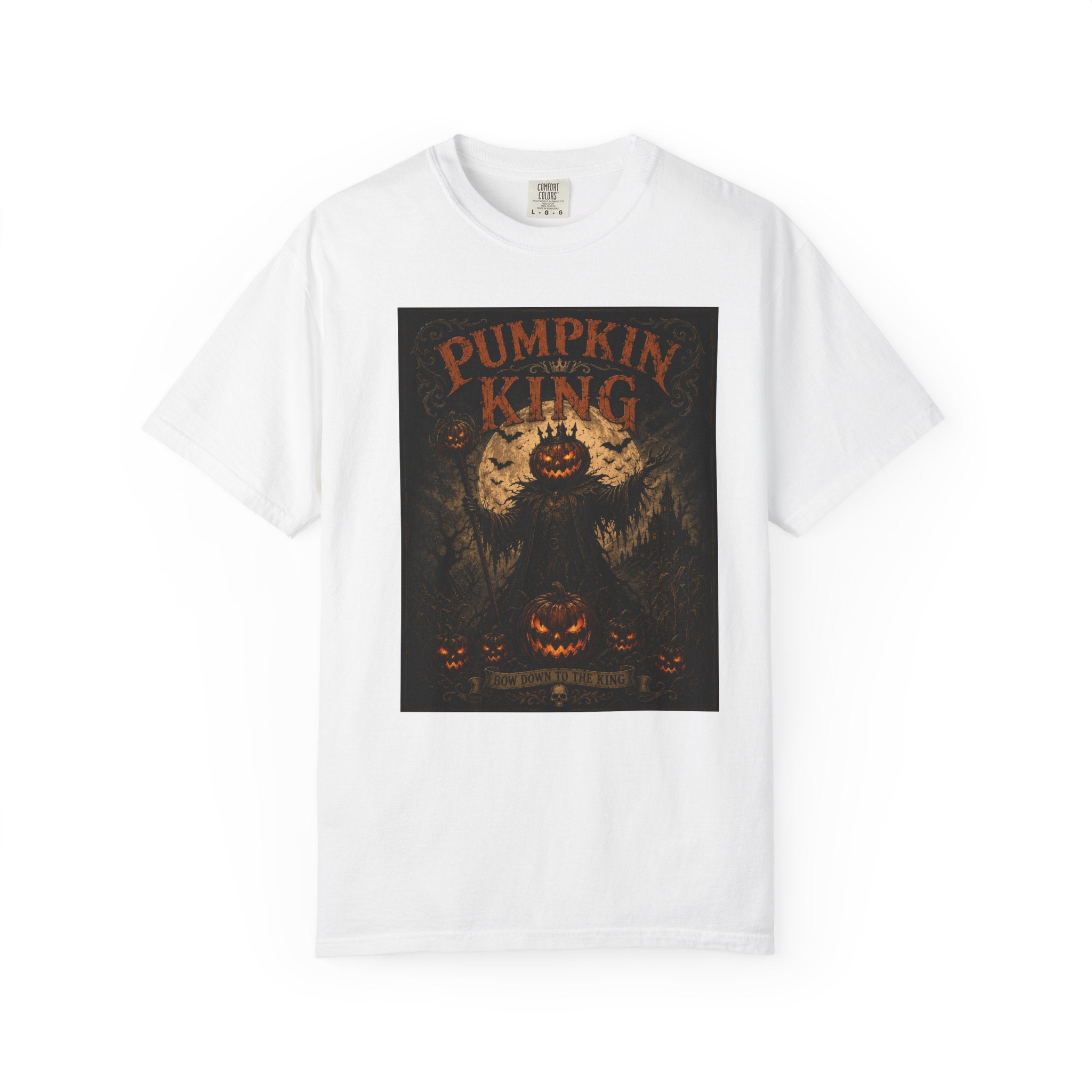Pumpkin King spooky pumpkin monster T-shirt | Halloween jack-o'-lantern tee