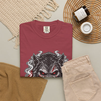 Wolf Head Graphic T-Shirt — Bloody Howl Horror Tee