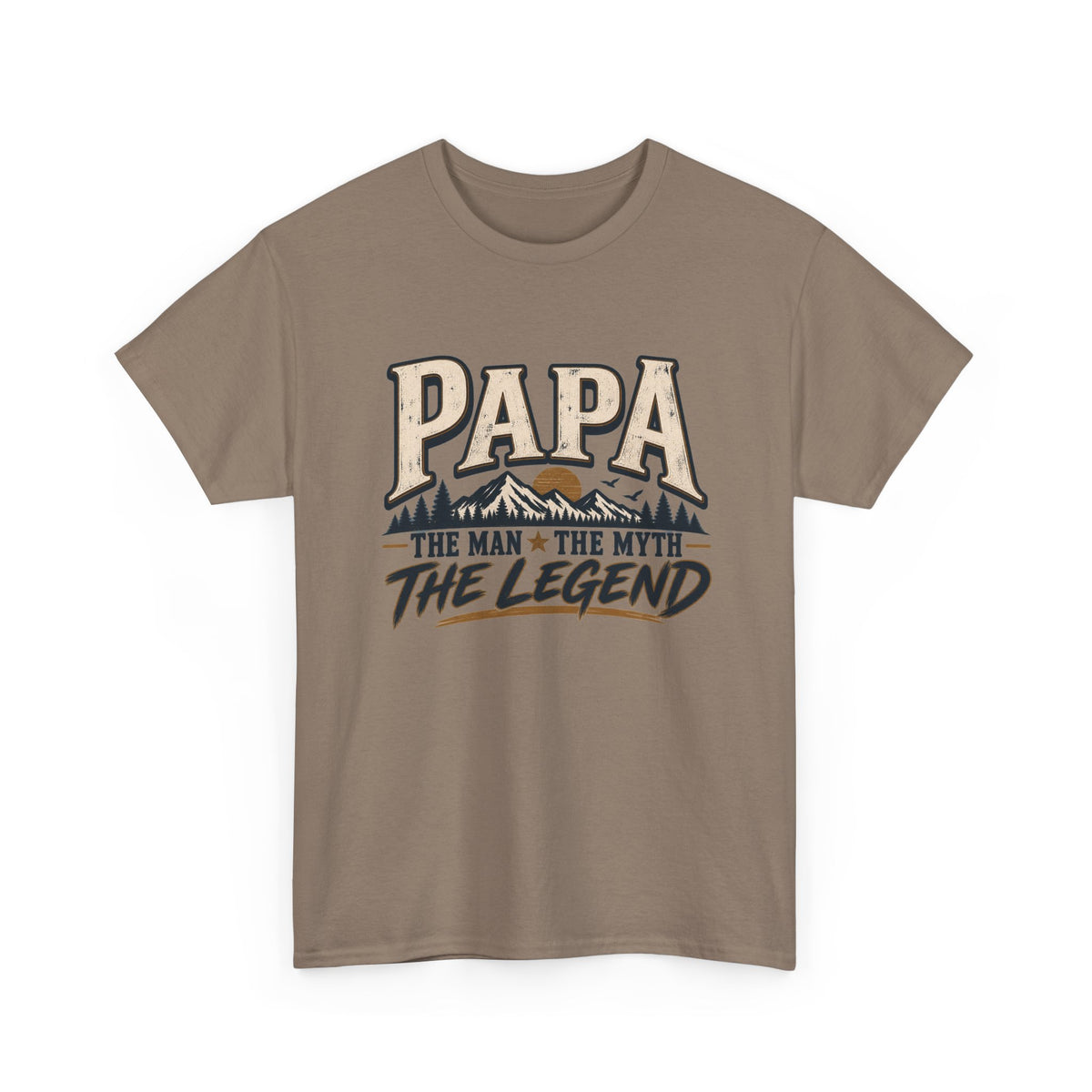 Papa T-Shirt — "Papa The Man The Myth The Legend" Vintage Dad Tee