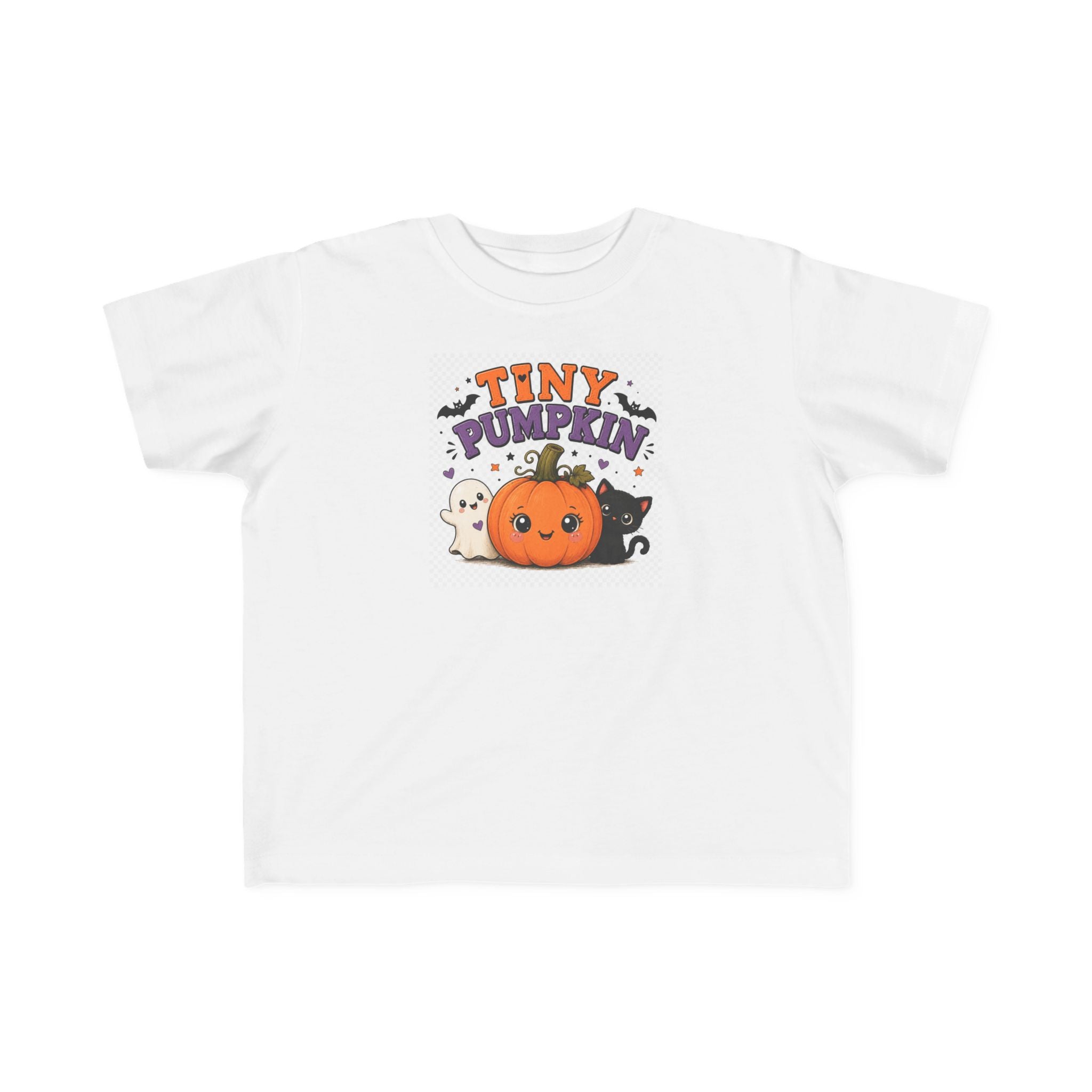 Tiny Pumpkin toddler tee | Halloween pumpkin ghost cat design