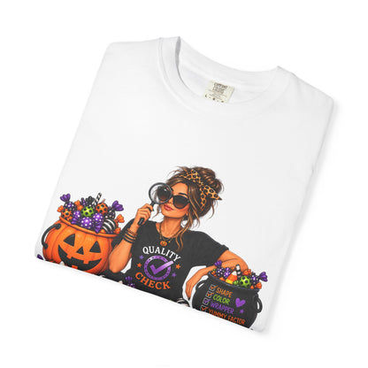 Mom Candy Inspector T-Shirt — Funny Halloween Trick-or-Treat Mom Tee