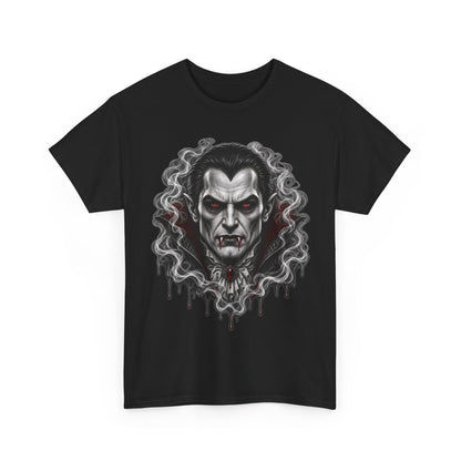 Vampire Face Graphic Tee — Gothic Horror Dracula T-Shirt