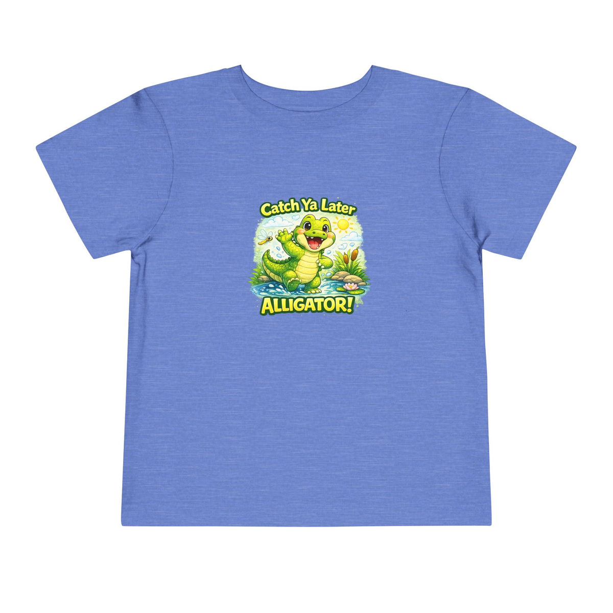 Toddler Tee - "Catch Ya Later Alligator" Cute Cartoon Alligator Kids Shirt