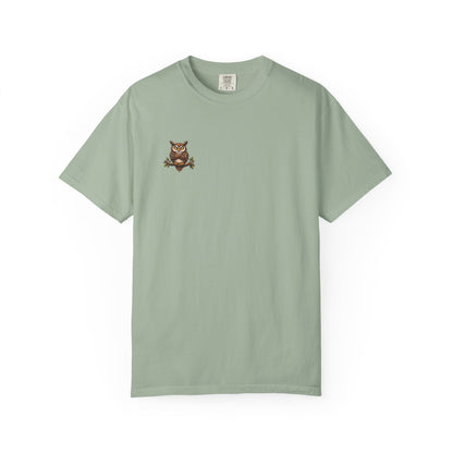 I Don’t Give a Hoot Owl T-Shirt — Funny Autumn Woodland Graphic Tee