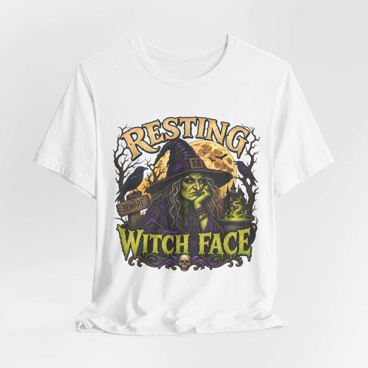 Resting Witch Face T-Shirt — Funny Halloween Witch Graphic Tee