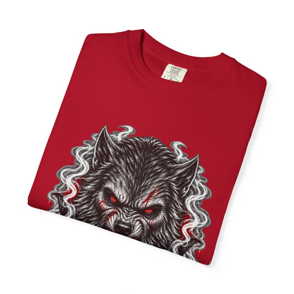 Wolf Head Graphic T-Shirt — Bloody Howl Horror Tee