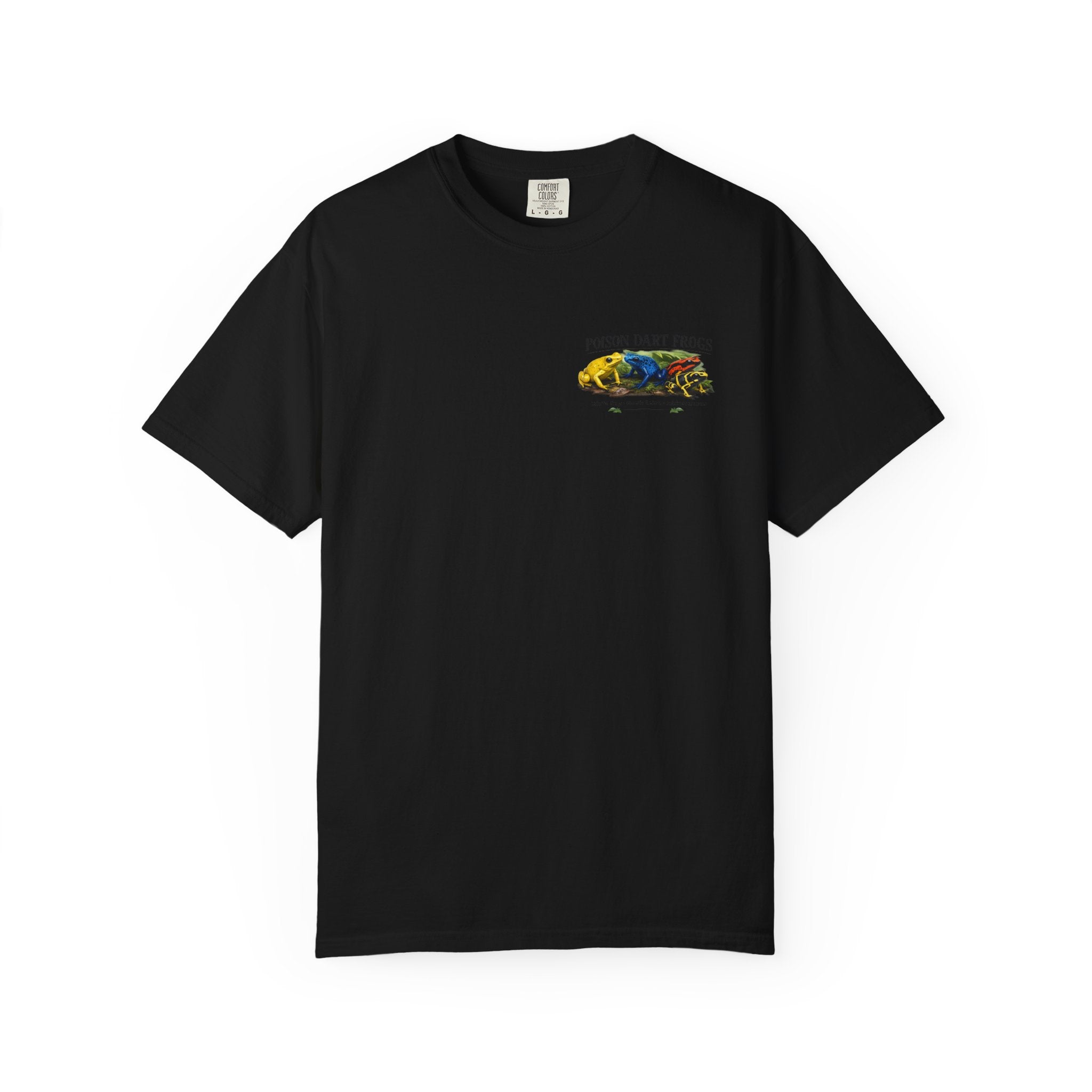 Poison Dart Frogs T-shirt | Colorful Frog Illustration, Amphibian Species Chart