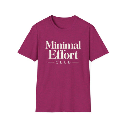 Minimal Effort T-Shirt — Subtle Pastel Text Casual Tee