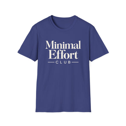 Minimal Effort T-Shirt — Subtle Pastel Text Casual Tee