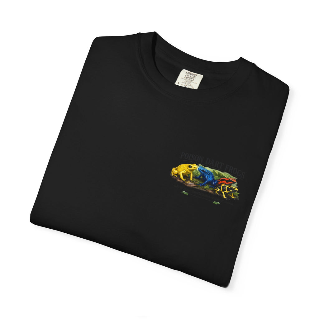 Poison Dart Frogs T-shirt | Colorful Frog Illustration, Amphibian Species Chart
