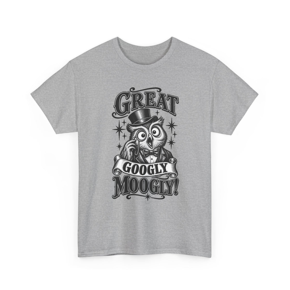 T-Shirt — Vintage Owl 'Great Googly Moogly!' Graphic Tee