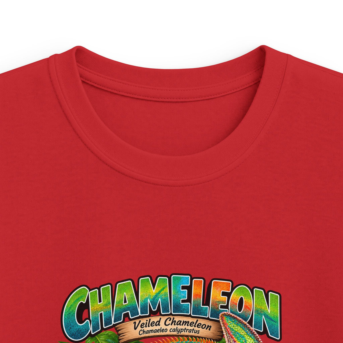 Kids Chameleon T‑Shirt — Colorful Tropical Reptile Graphic Tee