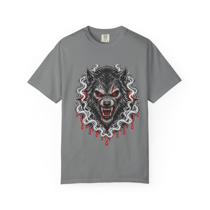 Wolf Head Graphic T-Shirt — Bloody Howl Horror Tee