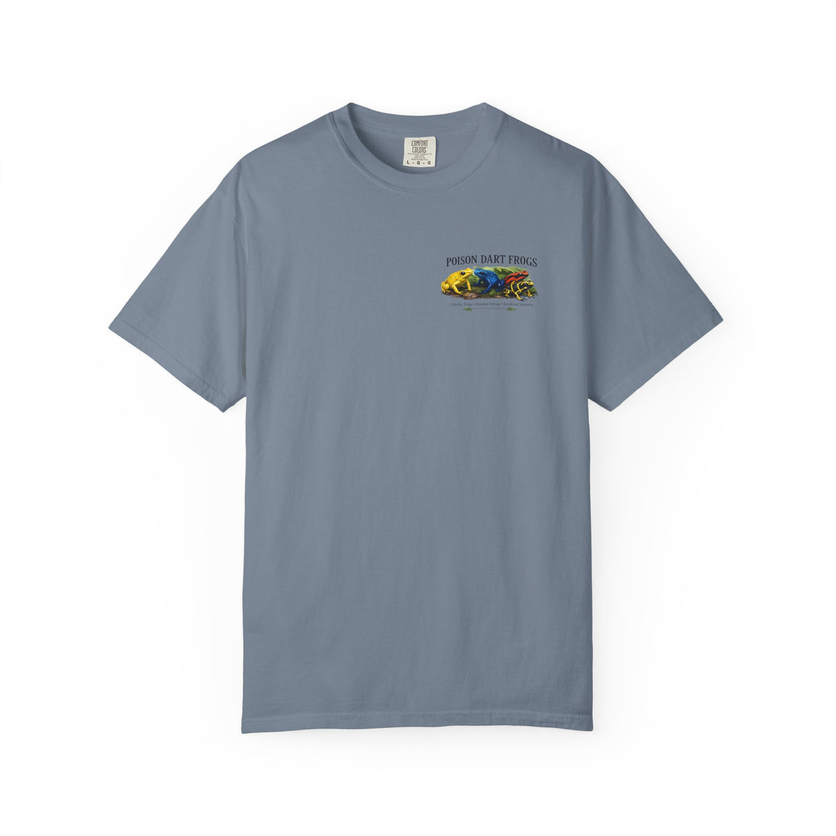 Poison Dart Frogs T-shirt | Colorful Frog Illustration, Amphibian Species Chart