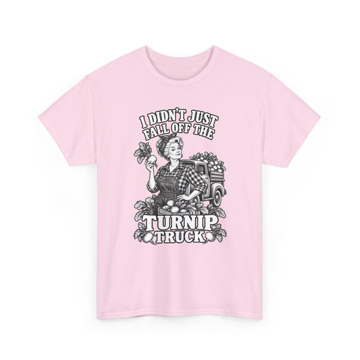Turnip Truck Vintage Farm T-Shirt — "I Didn't Just Fall Off the Turnip Truck" Graphic Tee