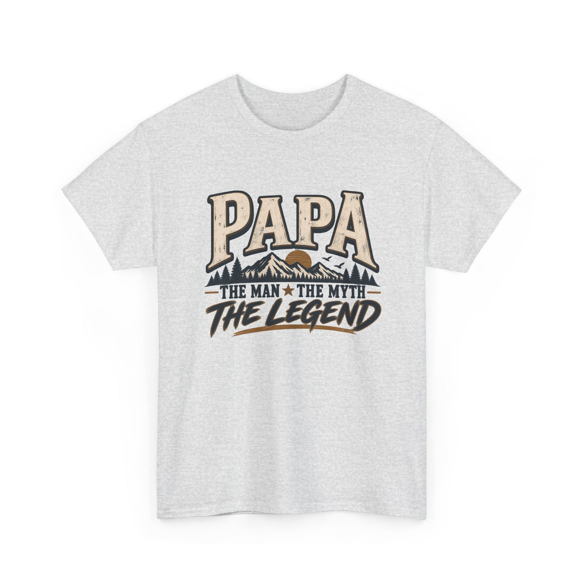 Papa T-Shirt — "Papa The Man The Myth The Legend" Vintage Dad Tee