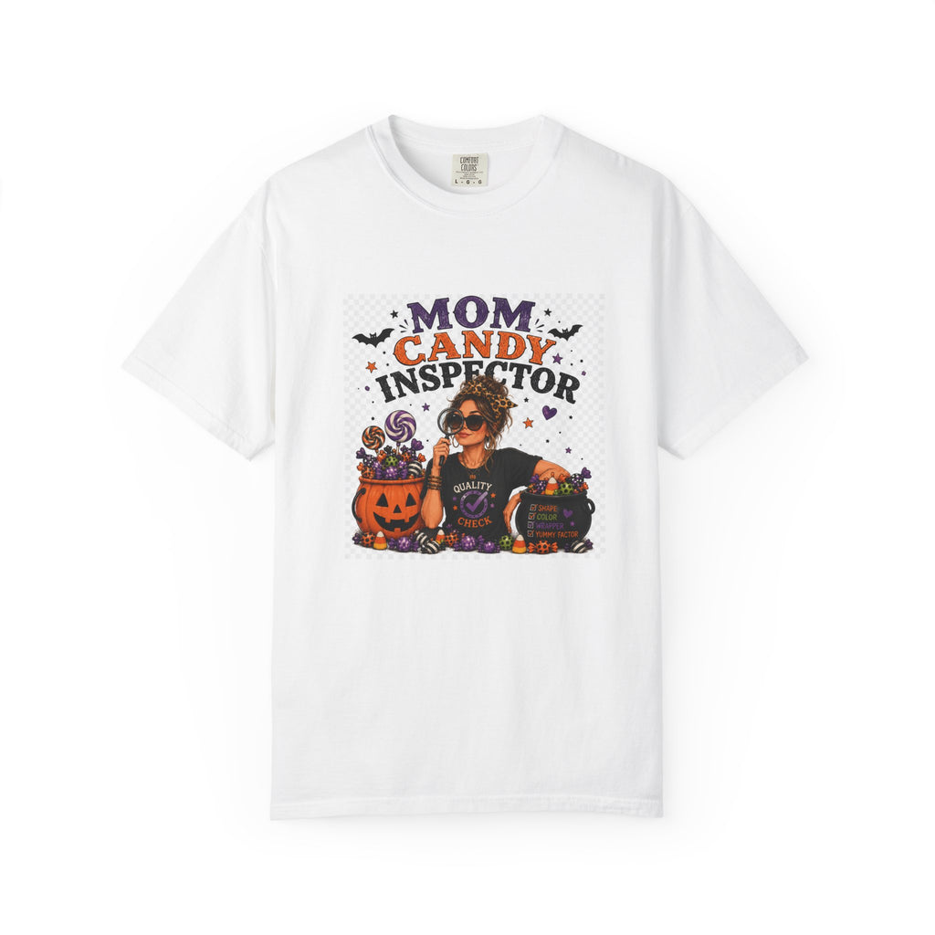 Mom Candy Inspector T-shirt | Halloween Mom Costume Tee, Trick or Treat Shirt
