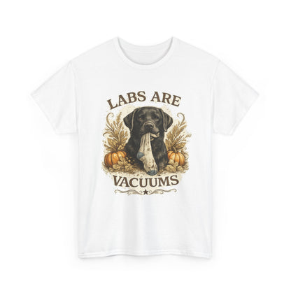 Labs Are Vacuums T-Shirt — Funny Labrador Dog Halloween Tee