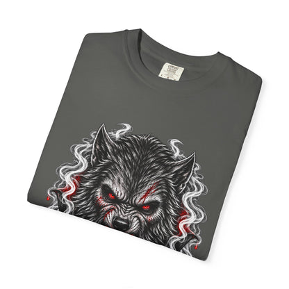 Wolf Head Graphic T-Shirt — Bloody Howl Horror Tee