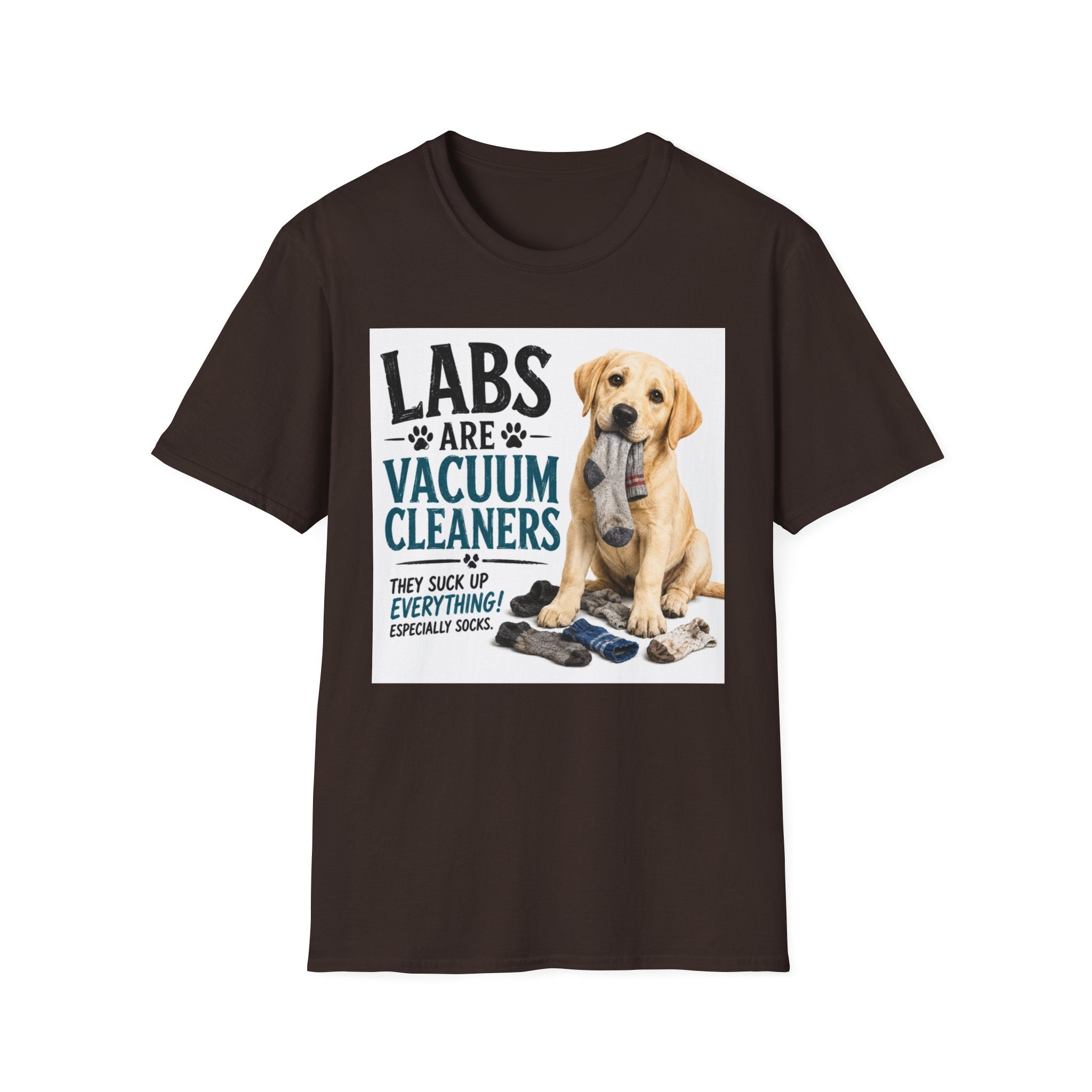Labs Are Vacuum Cleaners T-Shirt — Funny Labrador Dog Lover Tee